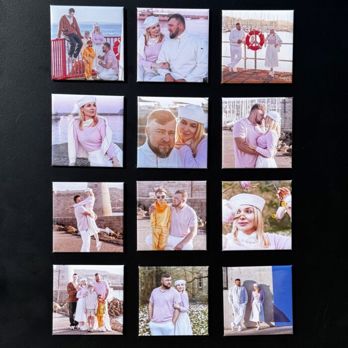 Fridge Photo Magnets with Metal Shells size 2.5x2.5in (63.5x63.5mm) - Image 5