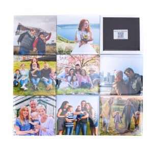 square personalized metal photo magnets